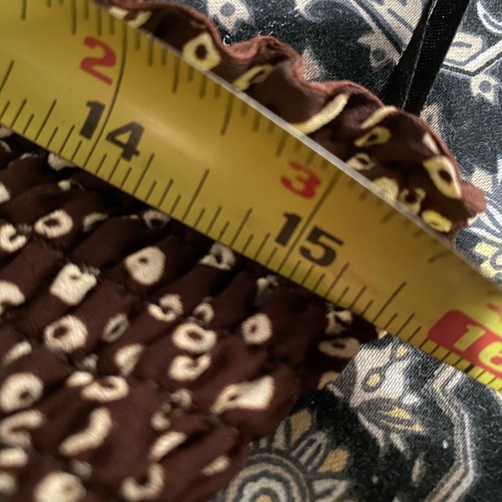MSK Dillard's 12 Brown Maxi Tank Dress Lined Forest Coquette Dainty Romantic - Picture 10 of 10